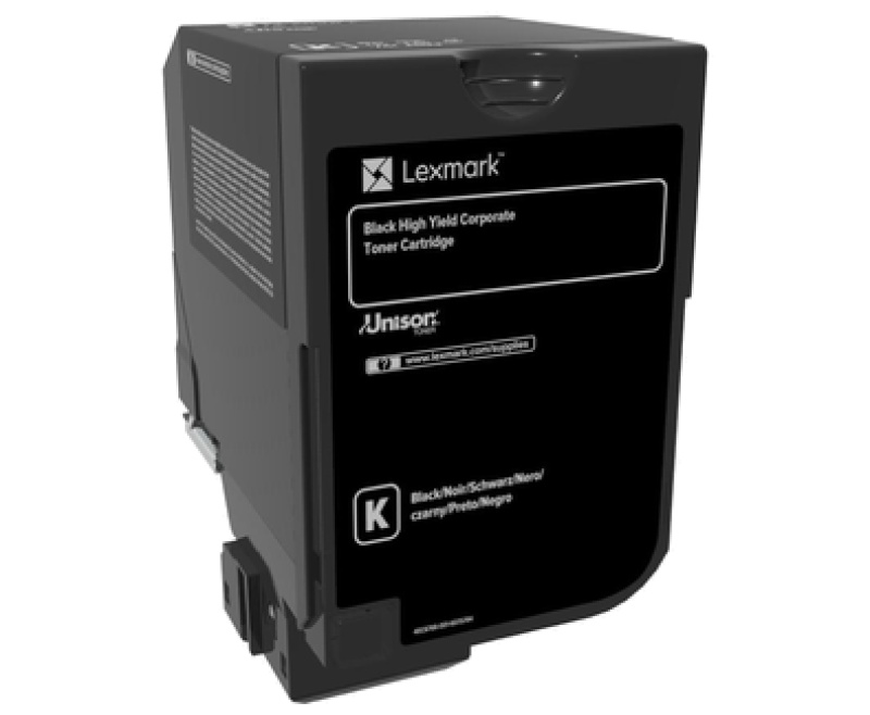 Toner Lexmark 74C2HKE BLACK, 20k ,compatibil cu CS725de, CS720de ,CS720dte, CS725dte - 1 | YEO