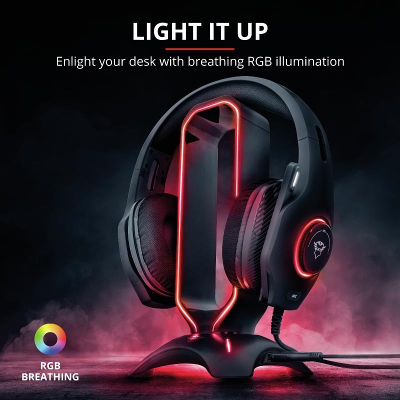 Trust GXT 265 Cintar RGB Headset Stand - 2 | YEO