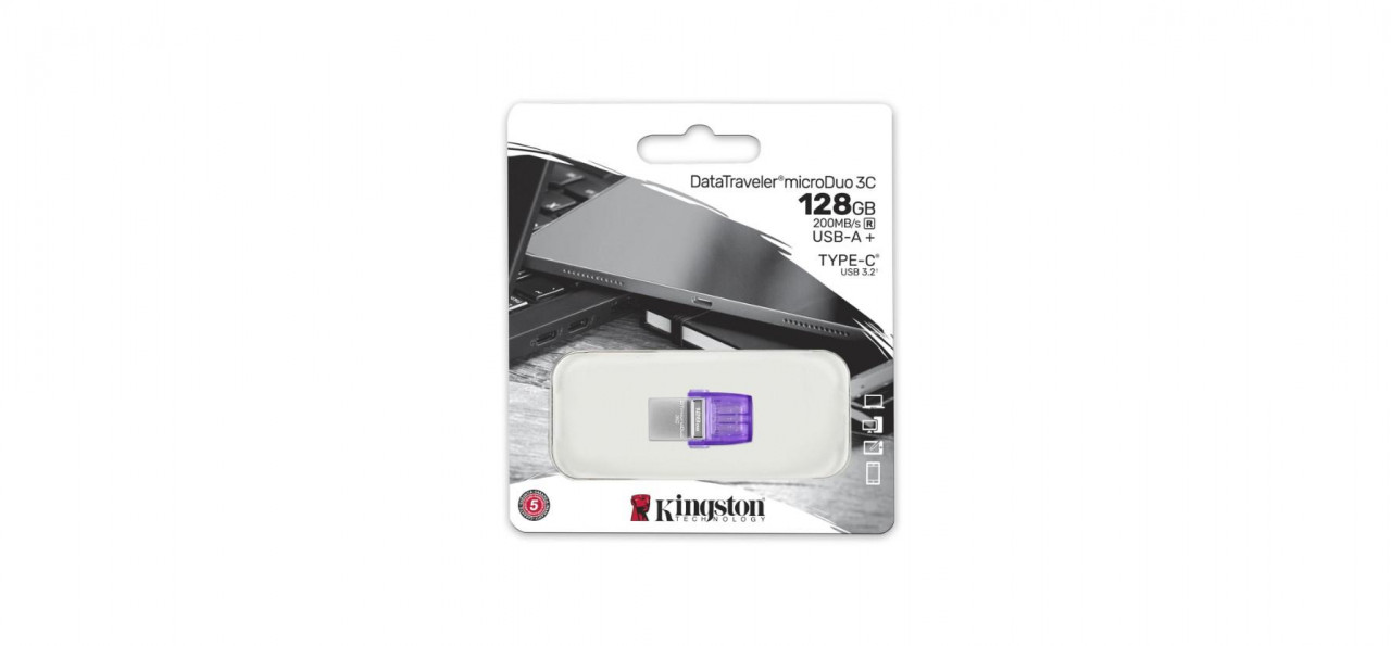 USB 128GB DT mDUO USB 3.0 KS DTDUO3CG3 - 2 | YEO