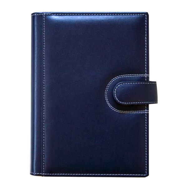 Agendă din piele Elba Blu, 17 x 24 cm