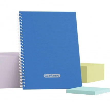 Agenda nedatata, A5, spira dubla, 206 pagini, coperta PP, Herlitz - 1 | YEO