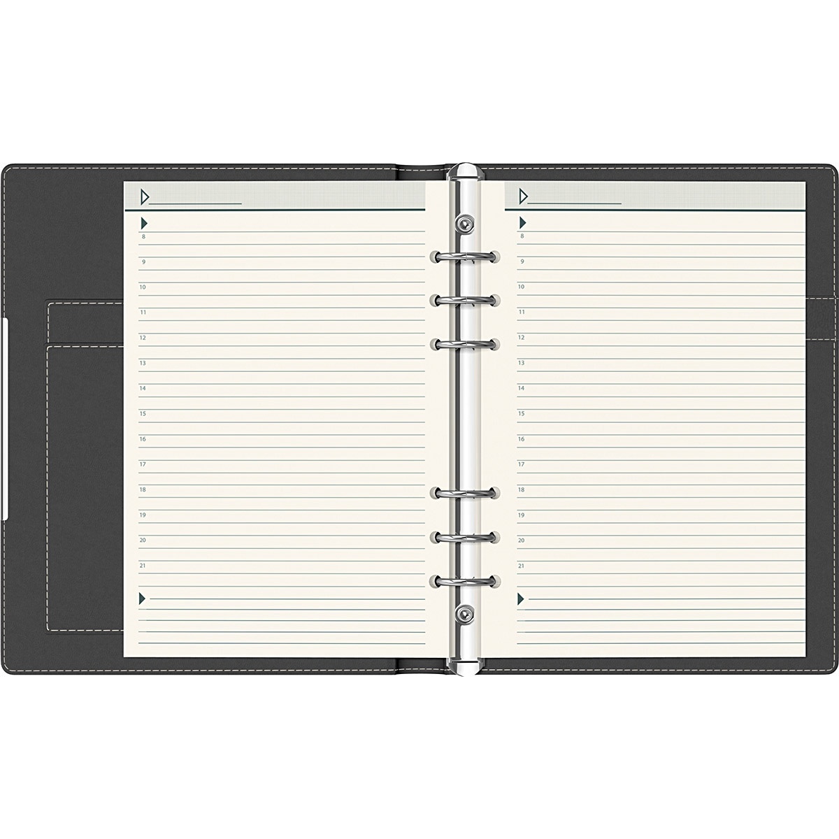 Agendă nedatată Precision Alicante, A5, 290 pagini, 80 g/mp, 6 inele - 1 | YEO
