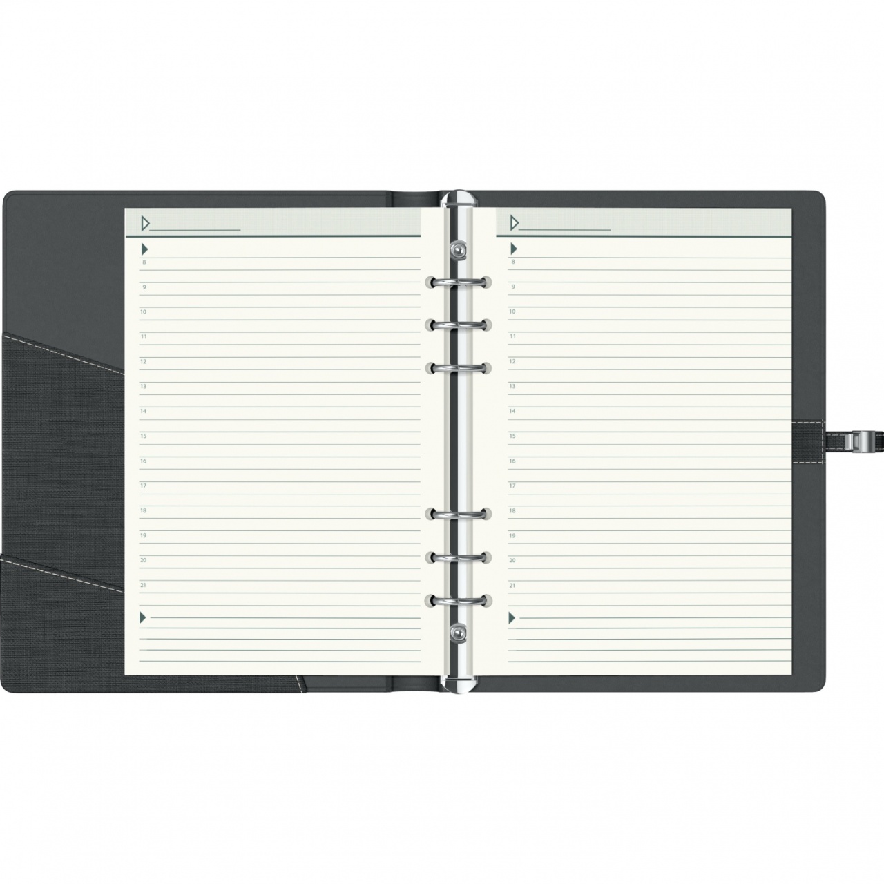 Agendă nedatată Precision Trend II, A5, 290 pagini, 80 g/mp, 6 inele - 2 | YEO