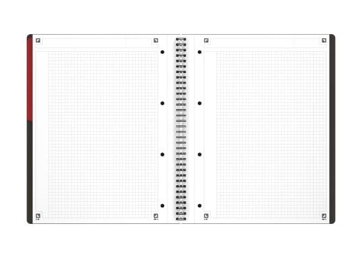 Agendă Oxford Internațional Active Book, A4+ 80 file, hârtie Optik 90g/mp, spiră dublă, scribzee, pătrățele, culoare portocalie (Copy 1) - 3 | YEO