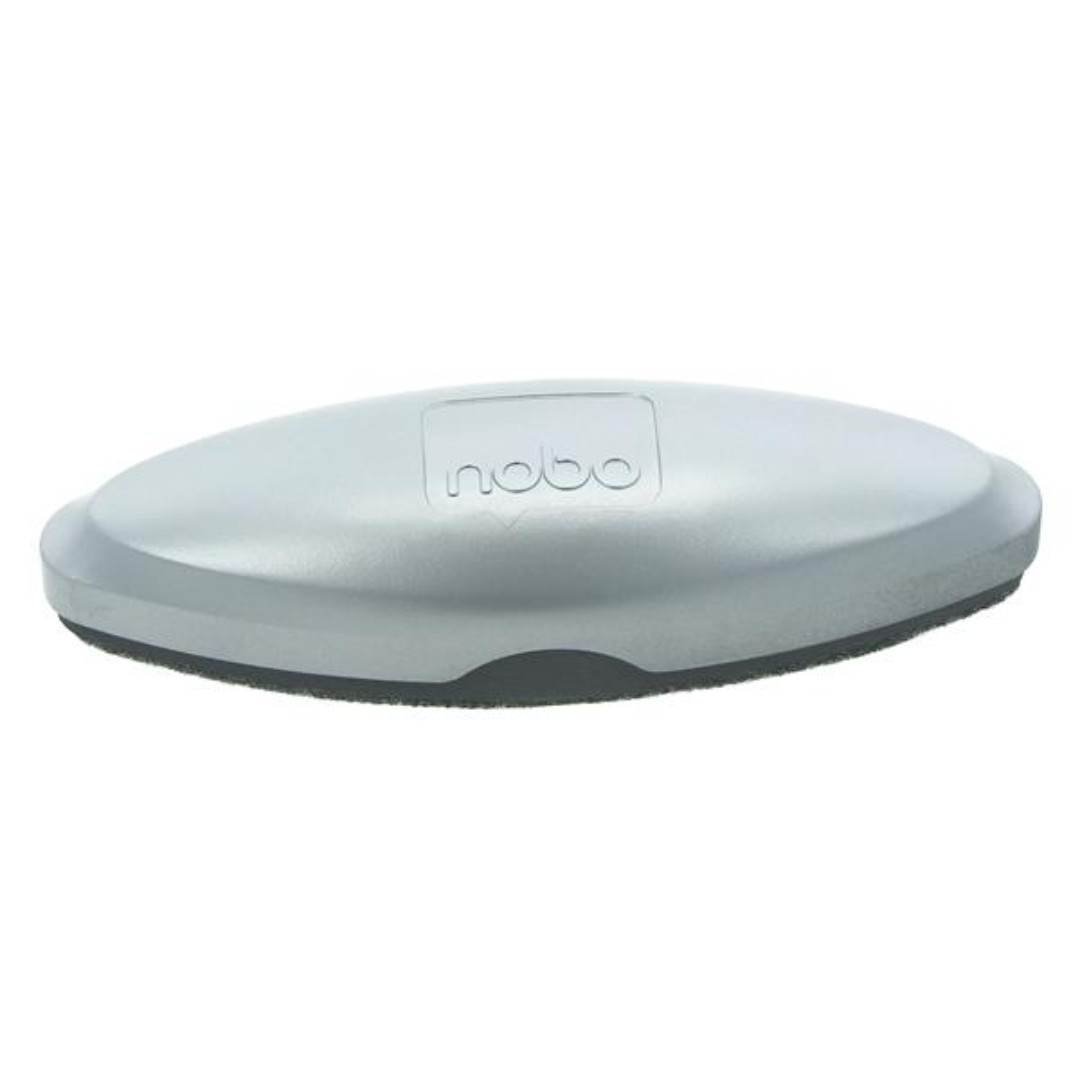 Burete pentru curățare table din sticlă, magnetic, rezervă detașabilă și lavabilă, argintiu, NOBO
