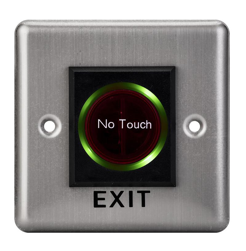 Buton de iesire cu infrarosu, incastrabil, ND-EB15-2;Iesire contact:NO/NC; Icon: No Touch; LED stare