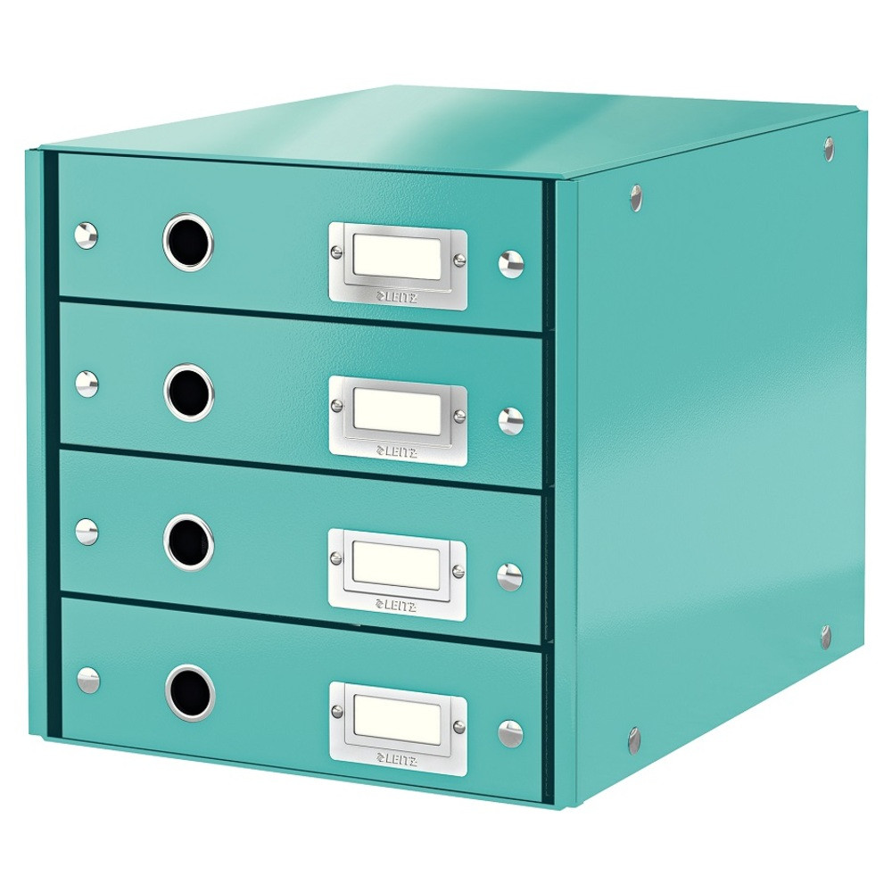 Cabinet 4 sertare carton laminat Leitz WOW Click & Store A4 - 2 | YEO