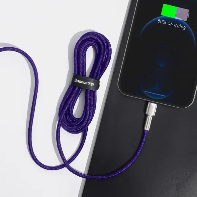 Cablu Baseus Cafule Lightning 2m, violet - 4 | YEO