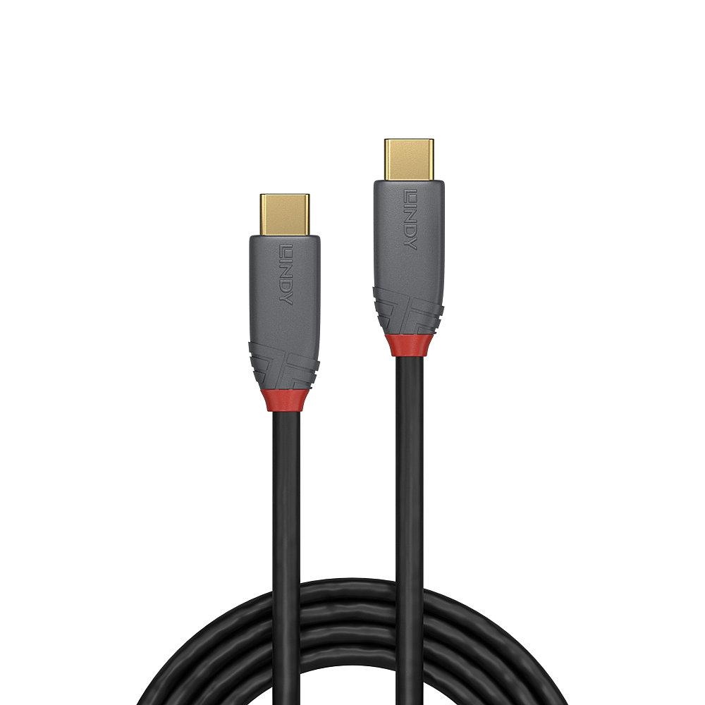Cablu Lindy USB C-USB C Anthra 2m negru - 1 | YEO