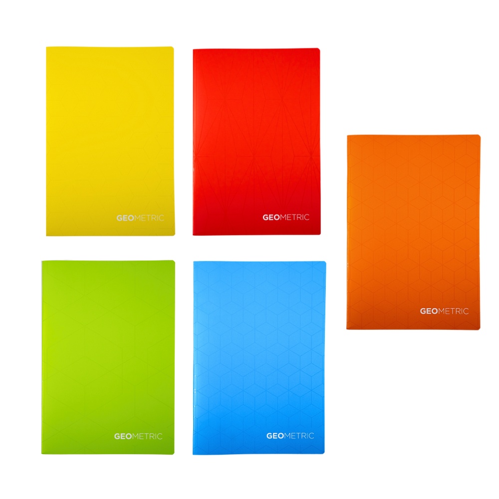 Caiet Design Geometrics, A4, 60 file, hârtie 80gr./mp, copertă carton 300gsm,, dictando