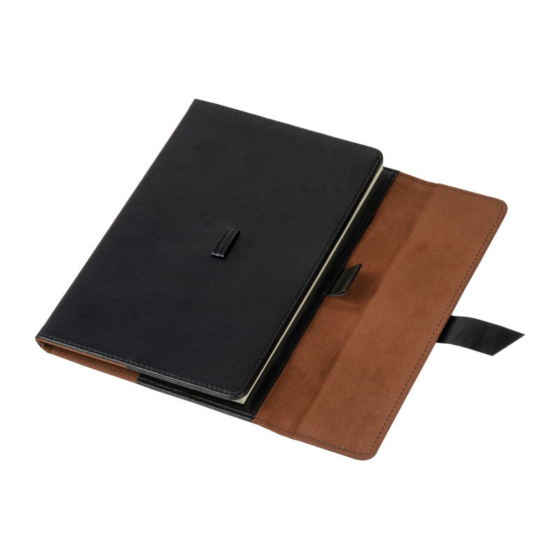 Caiet notes cu copertă din piele artificială Macma, A5, 160 file - 3 | YEO