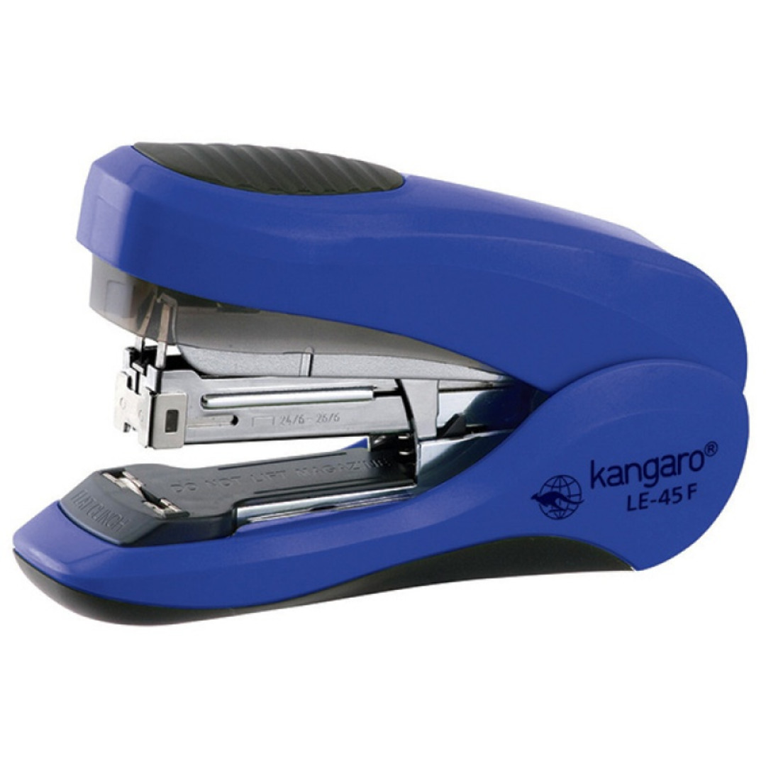 Capsator less effort, 30 coli, capse 24/6, 26/6, KANGARO LE-35 - albastru
