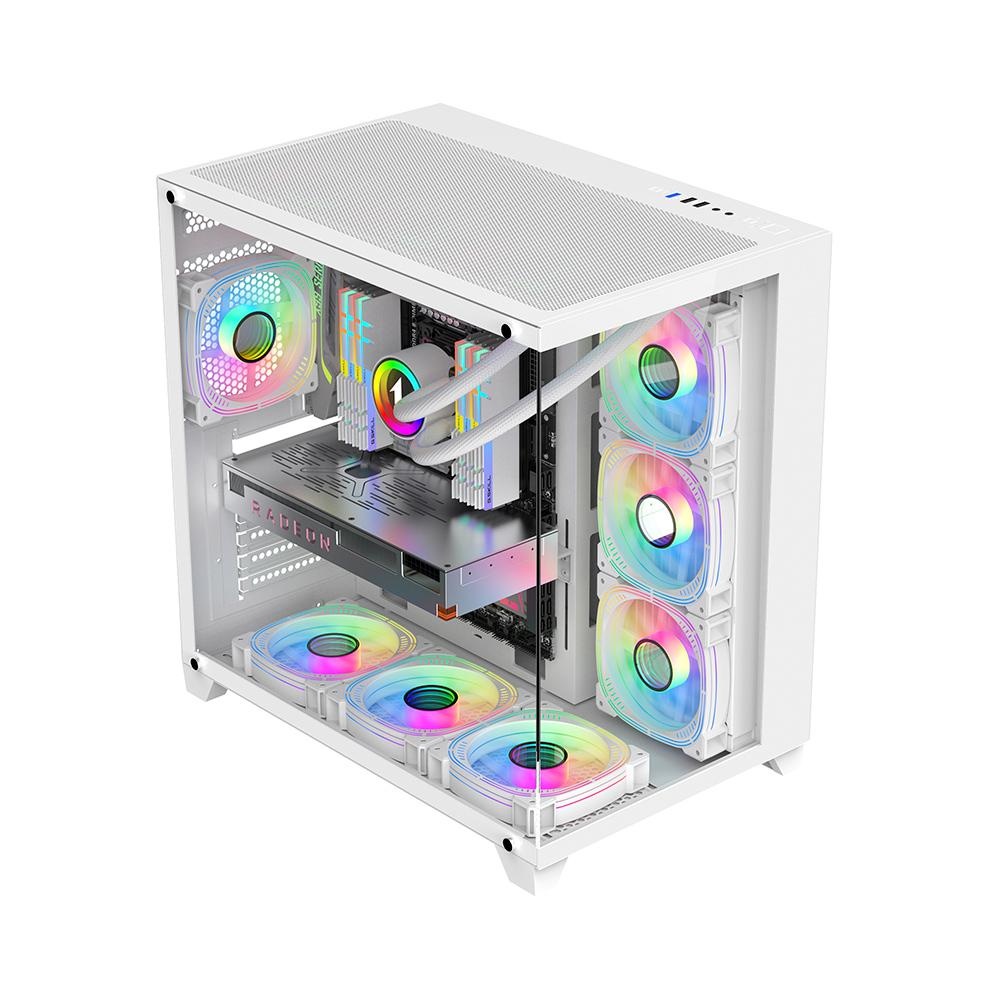 Carcasa 1STPLAYER Gaming MV8 WHITE - 3 | YEO