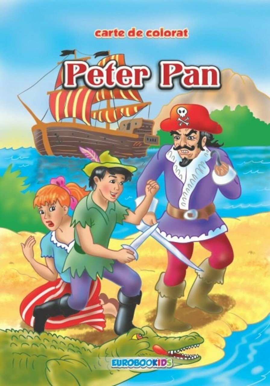 Carte de colorat - Peter Pan