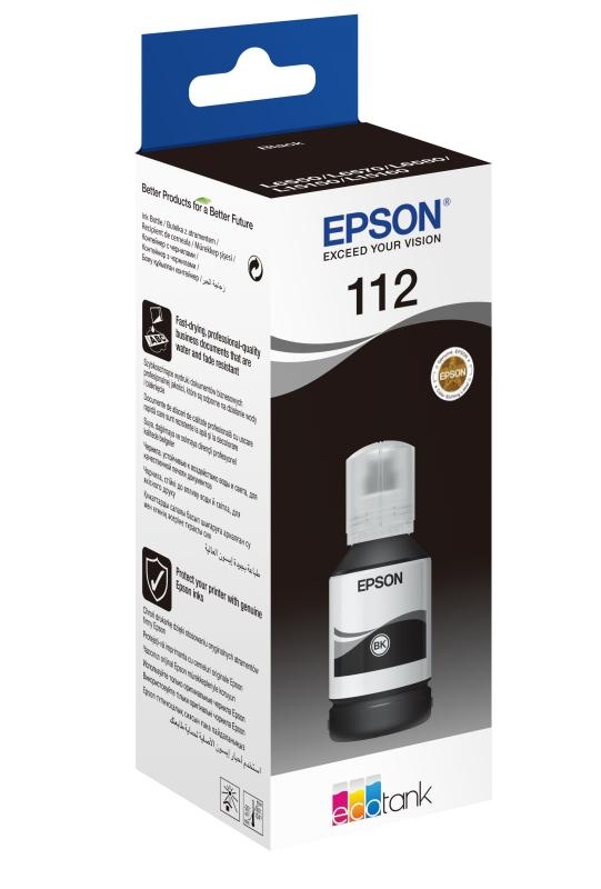 Cartus cerneala Epson 112 ECOTANK , pigment black, capacitate 127ml, pentru L6570. - 3 | YEO