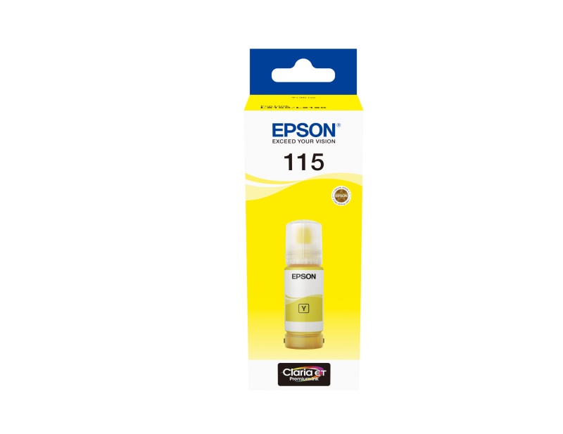 Cartus cerneala Epson 115, yellow, capacitate 70ml / 6200 pagini, compatibil cu: Epson EcoTank L8160, - 1 | YEO