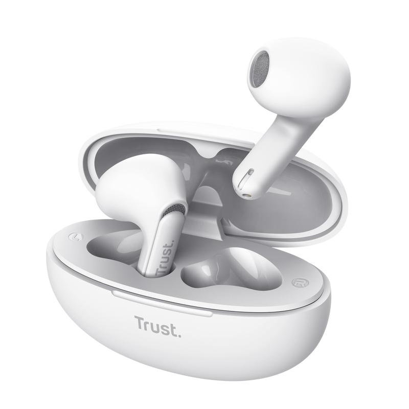 Casti Trust Yavi wireless earph., alb - 1 | YEO