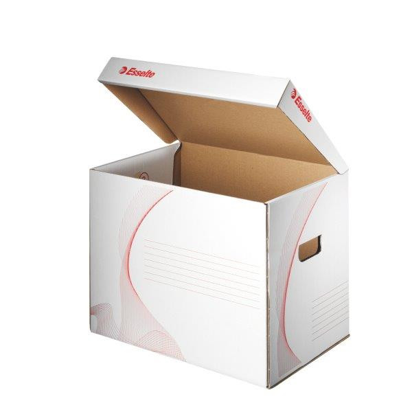 Cutie depozitare carton ondulat Esselte Standard cu capac 398 x 302 x 280 mm