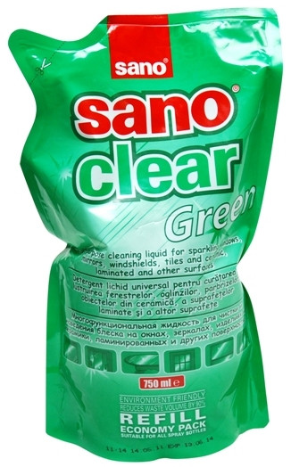 Detergent geamuri Sano Clear, rezervă, 750ml - 1 | YEO