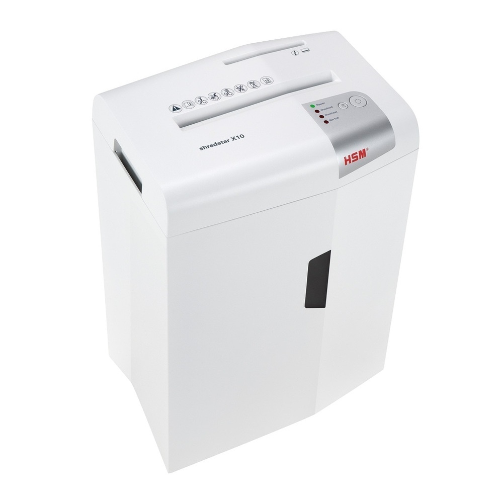 Distrugator de documente manual HSM ShredStar X10, 10 coli, cross cut (4.5 x 30mm), securitate 4 - 1 | YEO