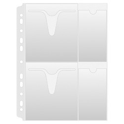 Fila protecție Donau pentru 4 CD/DVD 160 microni 25 buc/set