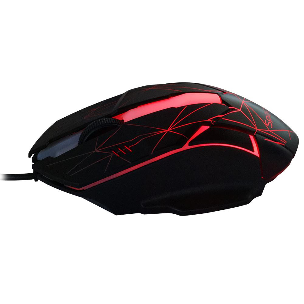 KIT Gaming Tastatura si Mouse Spacer SP-GK-01 cu fir, USB, tastatura RGB rainbow + mouse optic 7 culori, - 2 | YEO