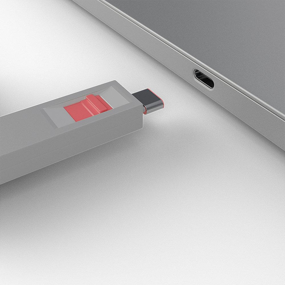 Lindy 4xUSB C Port Blocker (w key), roz - 1 | YEO