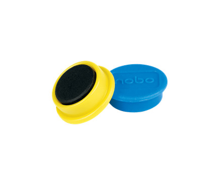 Magneți pentru table, diametru 13 mm, susțin 1 coală, 10 buc/set, diverse culori, NOBO
