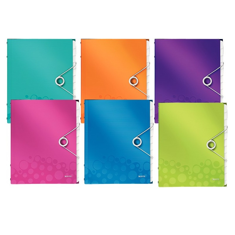 Mapa plastic cu 12 separatoare LEITZ WOW A4