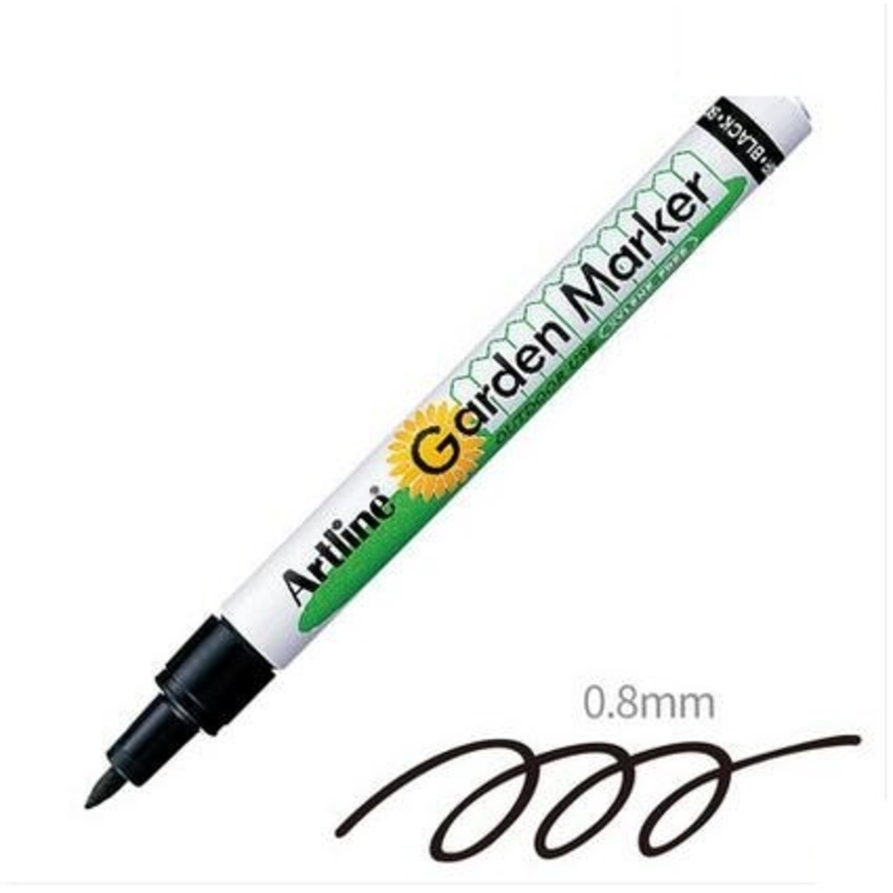 Marker pentru uz exterior (grădina), corp metalic, vârf rotund 0.8mm, ARTLINE Garden - 1 | YEO