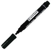 Marker permanent teșit Centropen 8576, 1.0-4.6 mm, negru/albastru - 1 | YEO