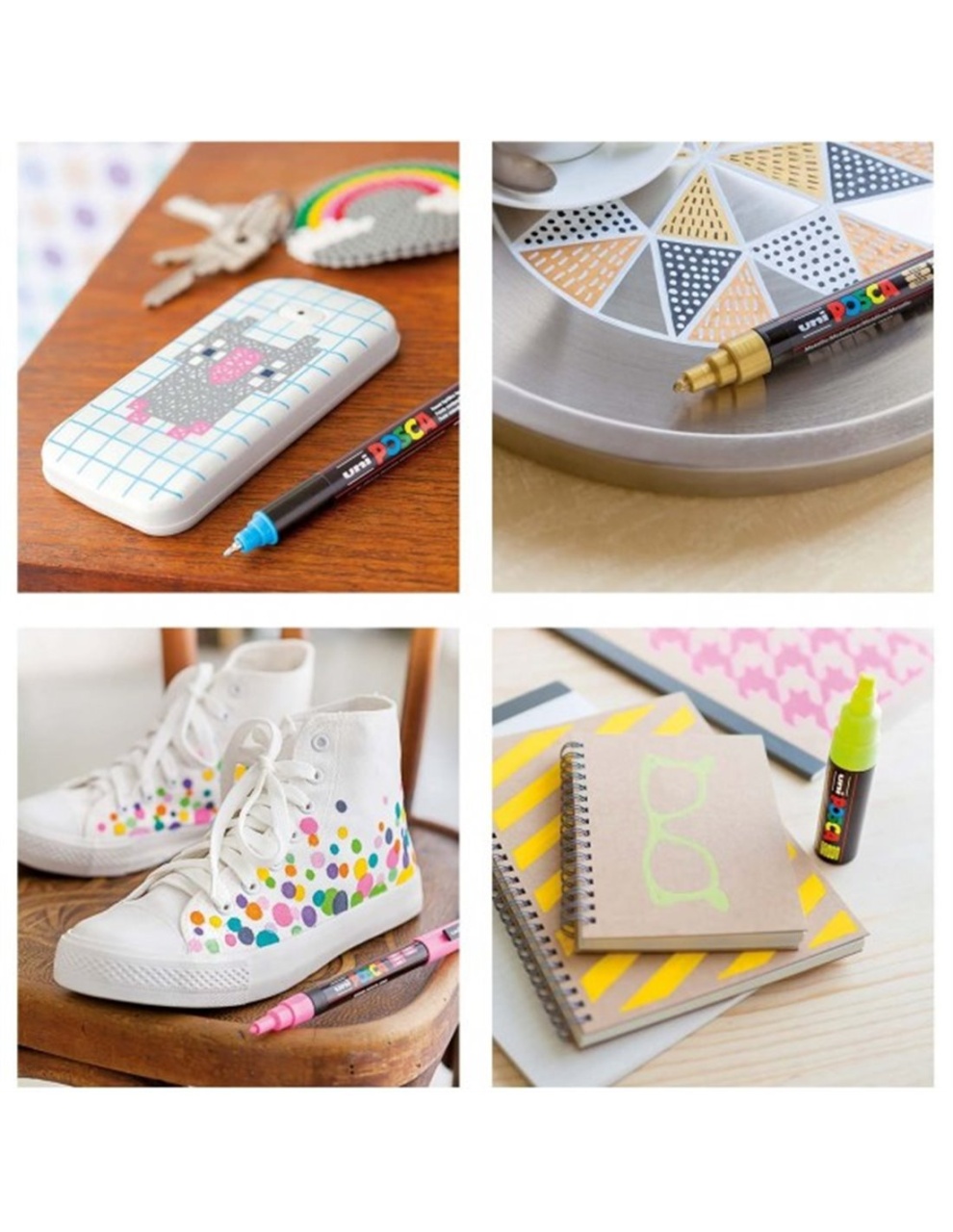 Markere Posca, varf rotund, 0.7mm, diverse culori, UNI PC-1M - 3 | YEO