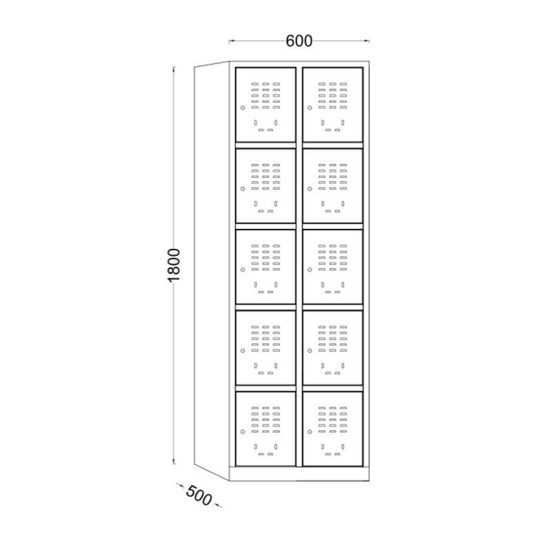 NEST F813 • Vestiar 2x5 
