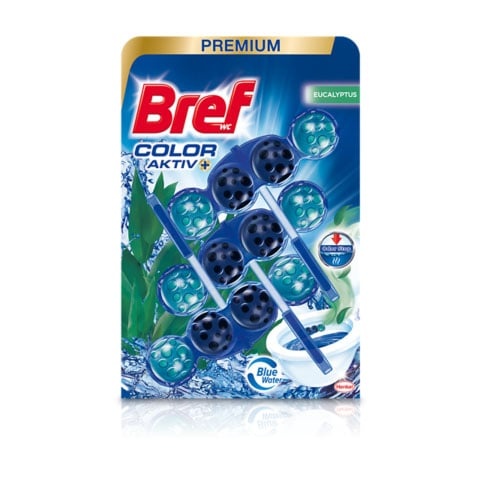 Odorizant WC biluțe Bref Power aktiv, 3x50gr