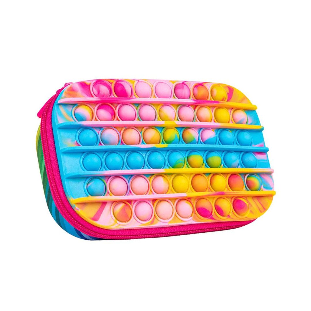 Penar cu fermoar ZIPIT ZIP & POP Storage Box - Rainbow Glow