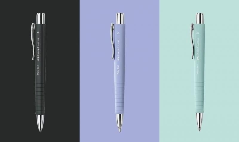 Pix cu mecanism si grip Faber-Castell Poly Ball