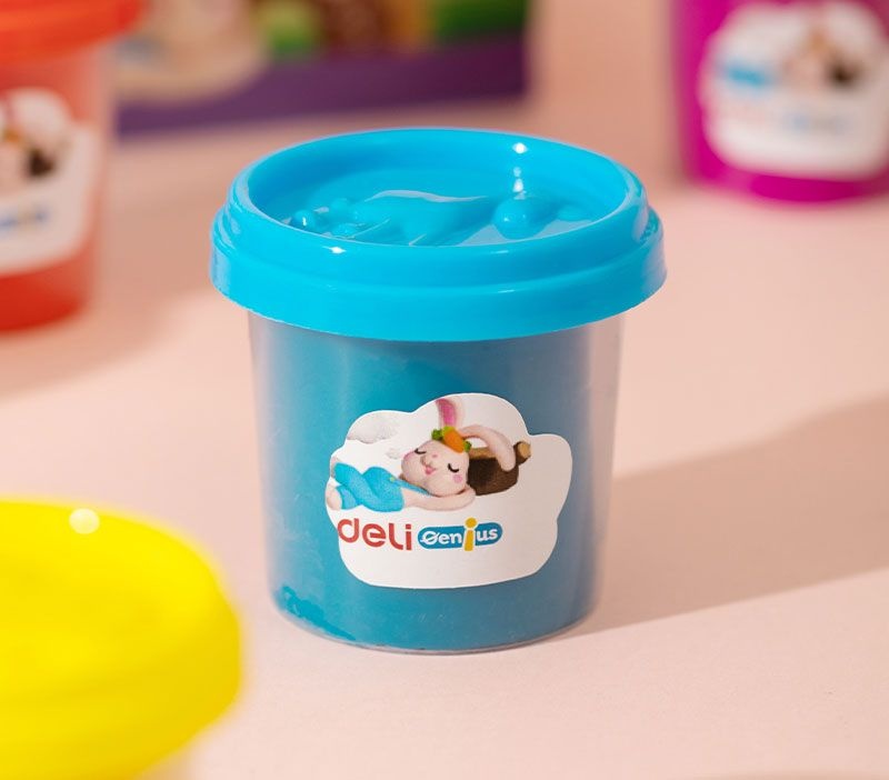 Plastilină modelaj Deli, 6 culori x 100g - 1 | YEO