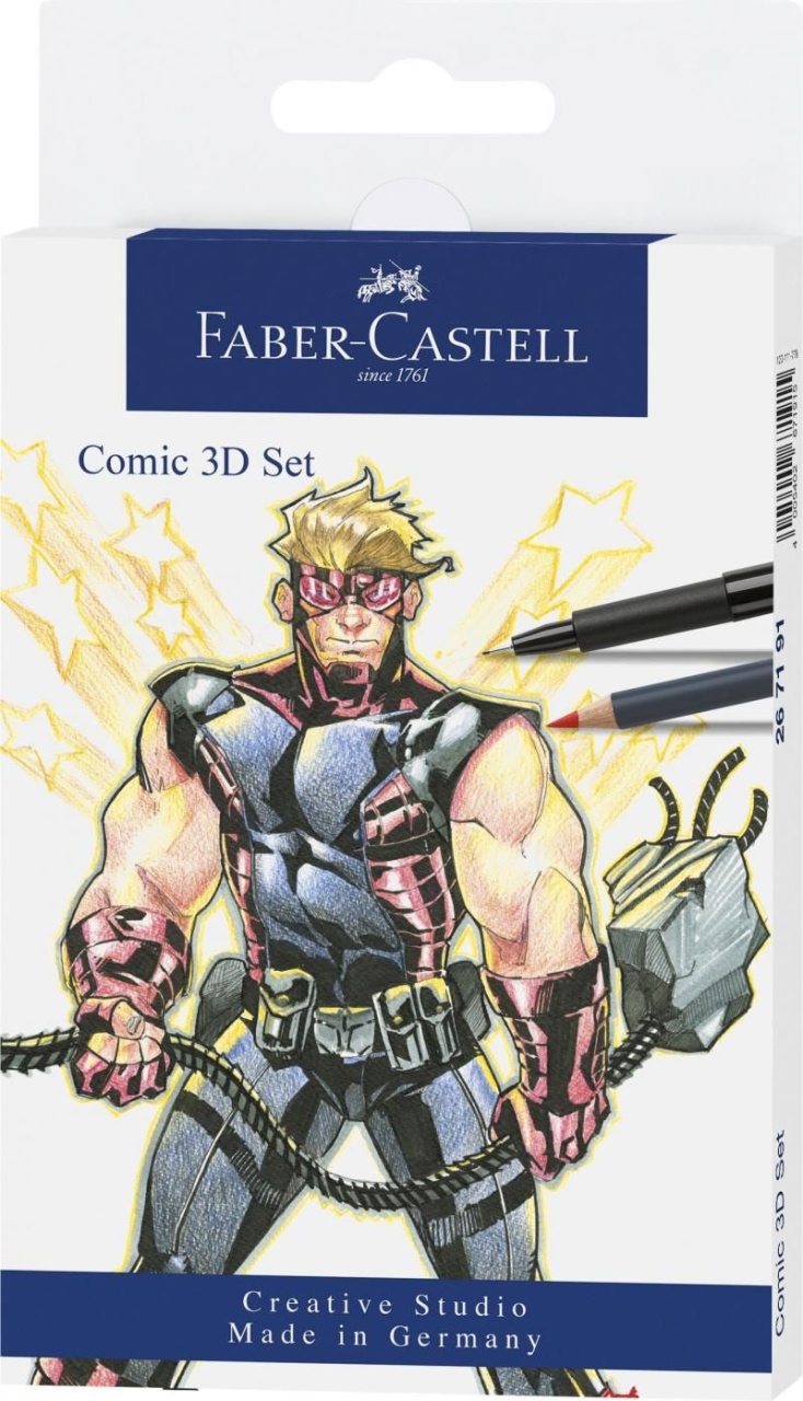 Set 11 buc Faber-Castell Pitt Artist Pen Comic