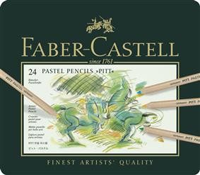 Set 24 creioane pastel Faber-Castell Pitt Artist Pen