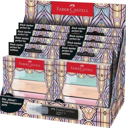 Set 4 textmarker Faber-Castell Pastel Editie Speciala Glassy - 2 | YEO