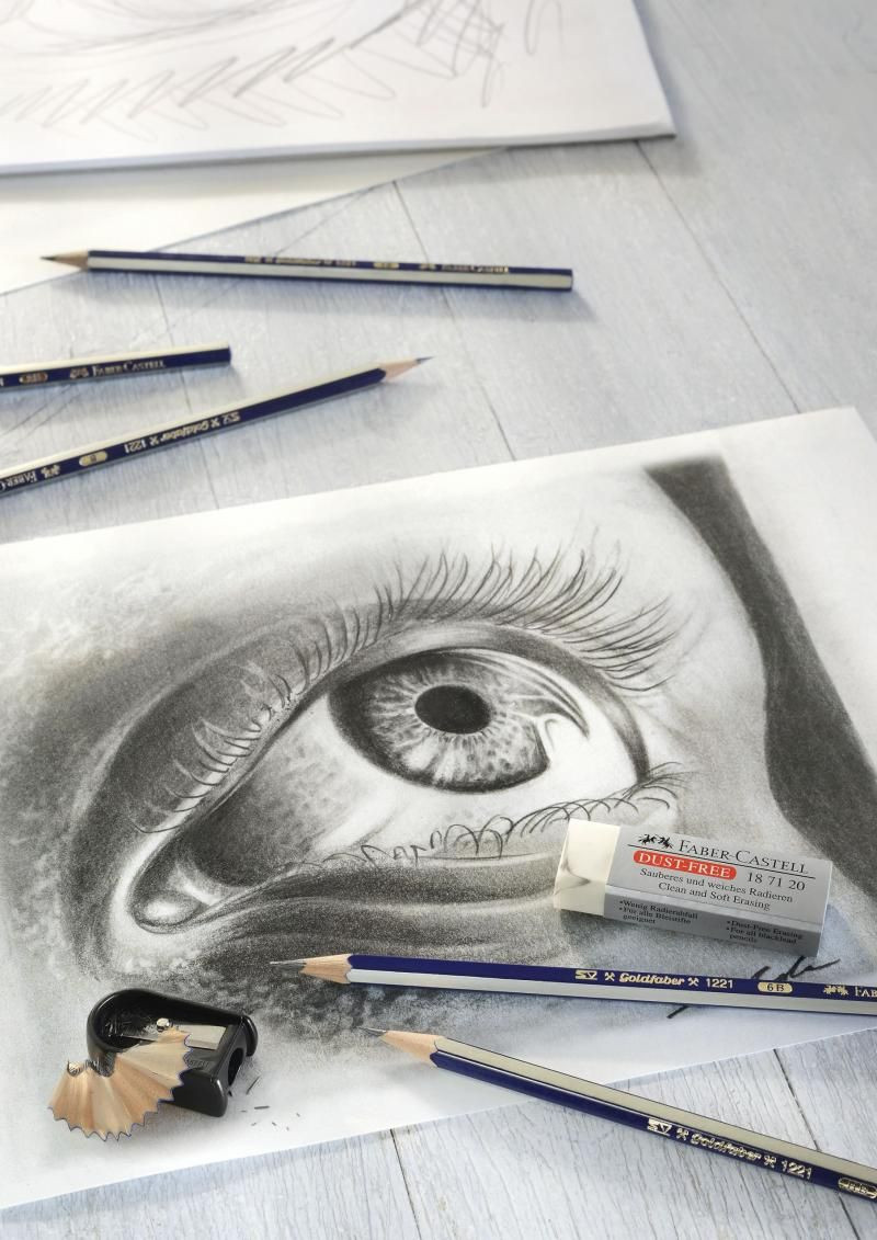SET 6 CREION GRAFIT DIVERSE TARII GOLDFABER+ RADIERA+ASCUTITOARE - 1 | YEO