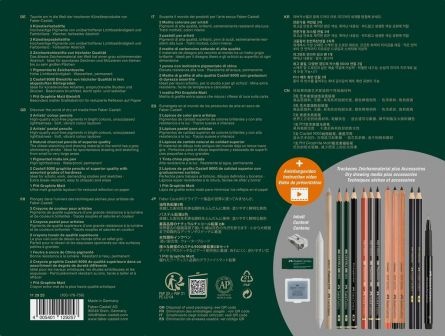 Set artă Faber-Castell Discovery Desen Uscat, 17 piese - 1 | YEO