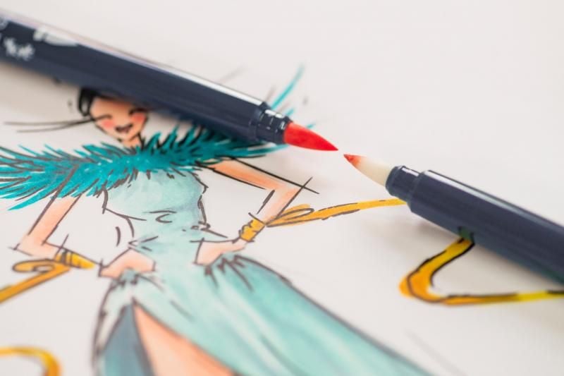 Set sketch marker 2 capete Faber-castell novel goldfaber, 6 buc/set - 3 | YEO