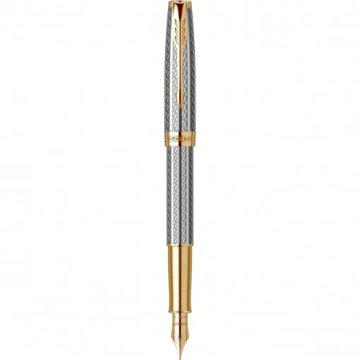 Stilou 18k Nib Parker Sonnet Royal Chiselled GT - 2 | YEO
