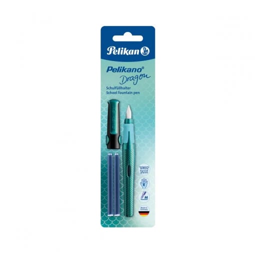 Stilou Pelikano penita M 2 rezerve albastre blister - 3 | YEO