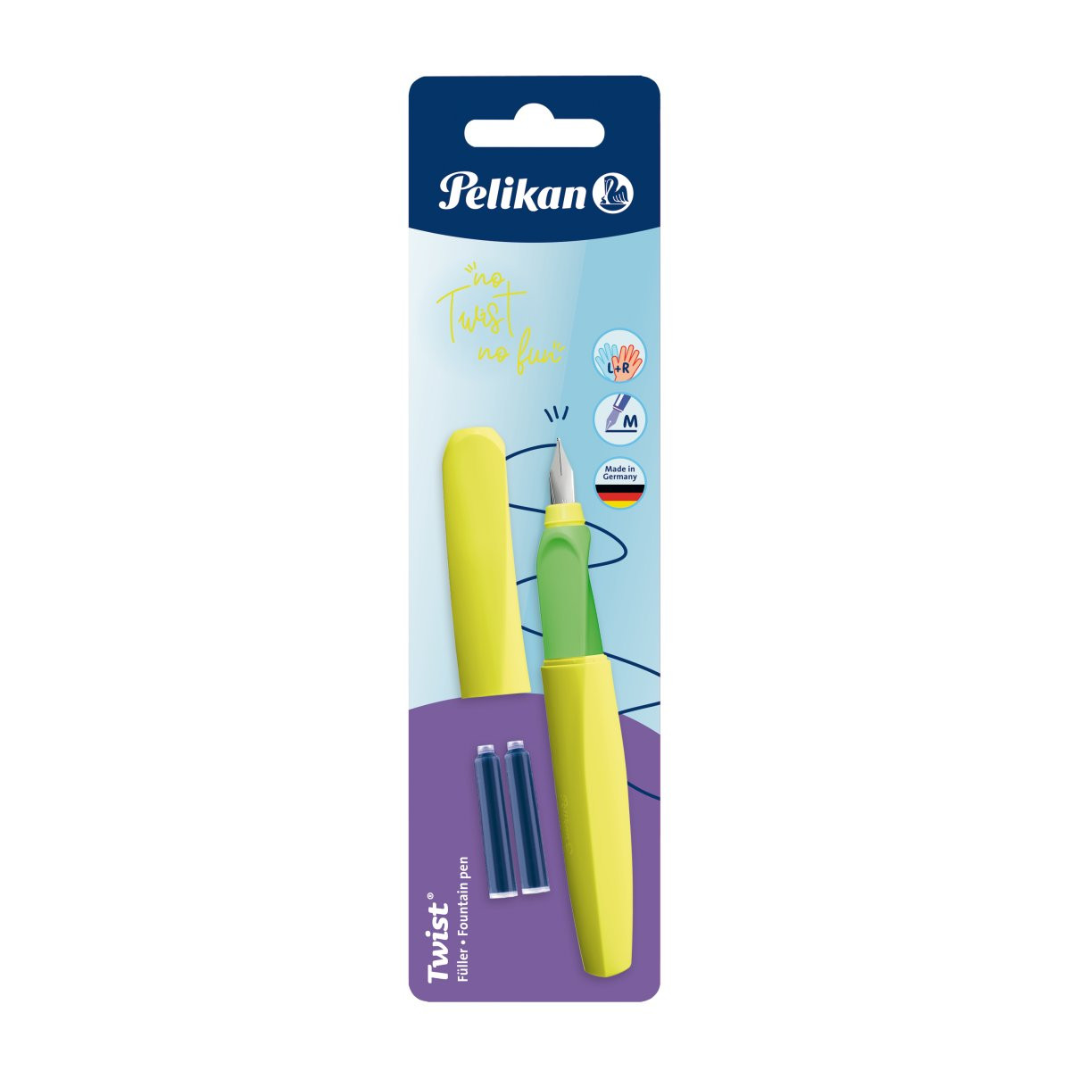 Stilou Twist galben neon, Pelikan