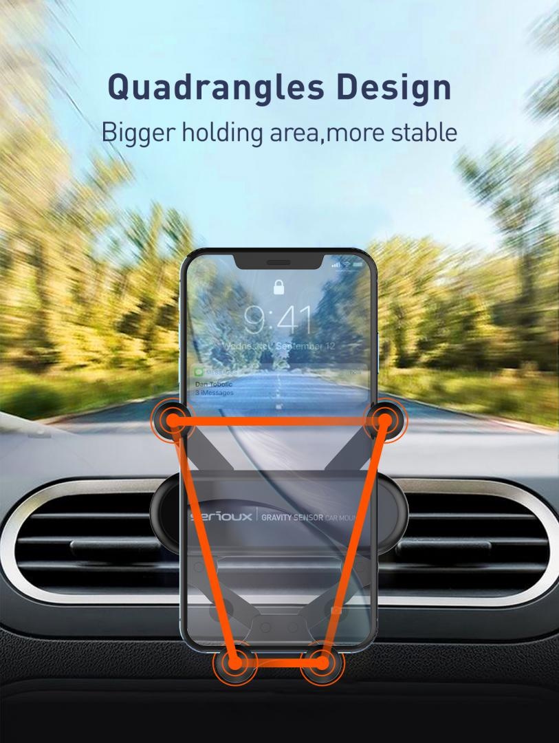 SUPORT AUTO TELEFON GRAVITY SERIOUX CH04 - 2 | YEO