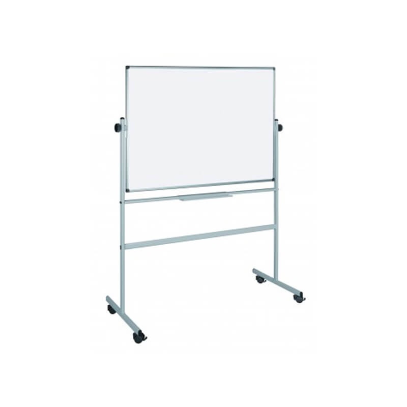 Tablă magnetică rotativăcu 2 fețe, cu stand, ramă aluminiu, Bi-Office