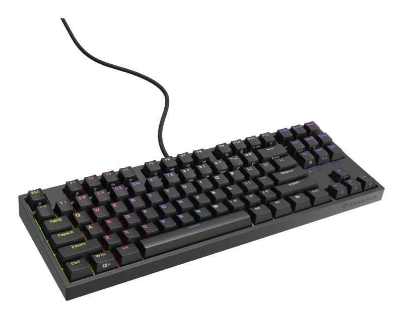 Tastatura Genesis Thor 404 TKL negru - 1 | YEO