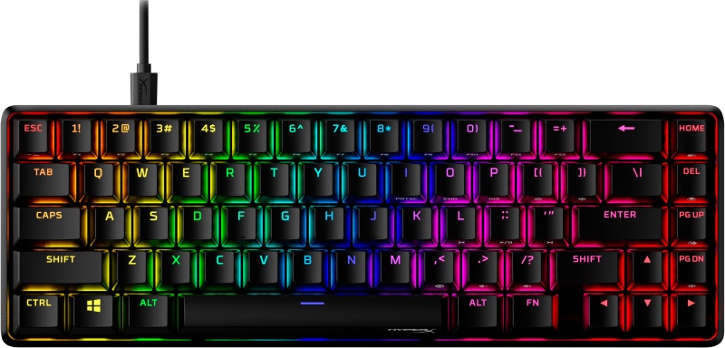 Tastatura HP HyperX Alloy 65 RED, Tastatura mecanica, Cablu USB Type-C detasabil, Iluminare RGB, Anti-Ghosting, - 1 | YEO